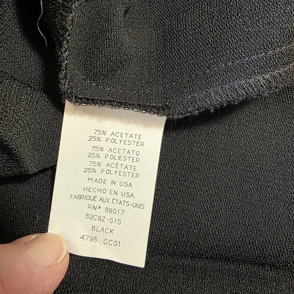 bebe Pleated Black Maxi Skirt Sz 8 Like New - Picture 3 of 10